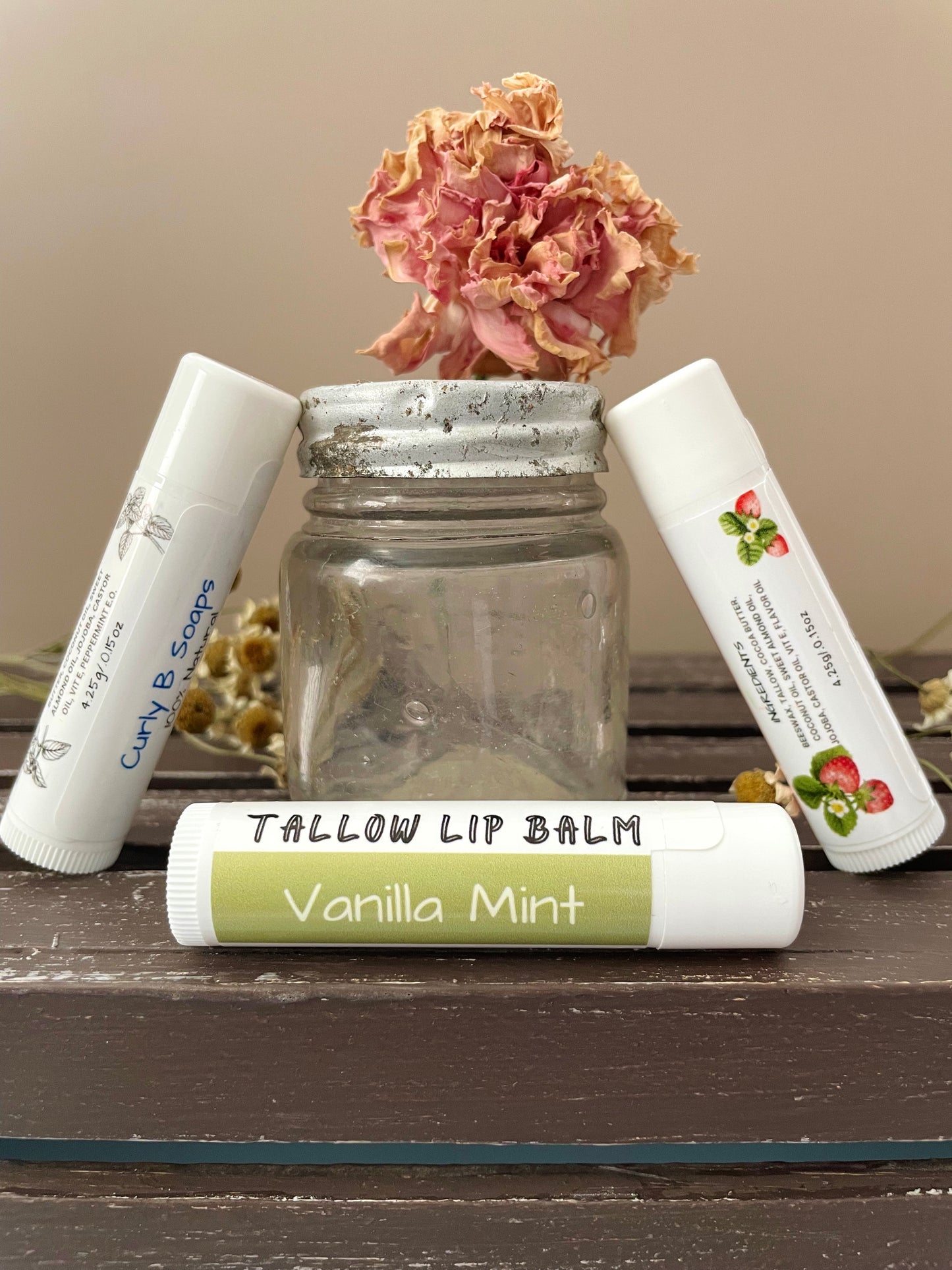 Tallow lip balm