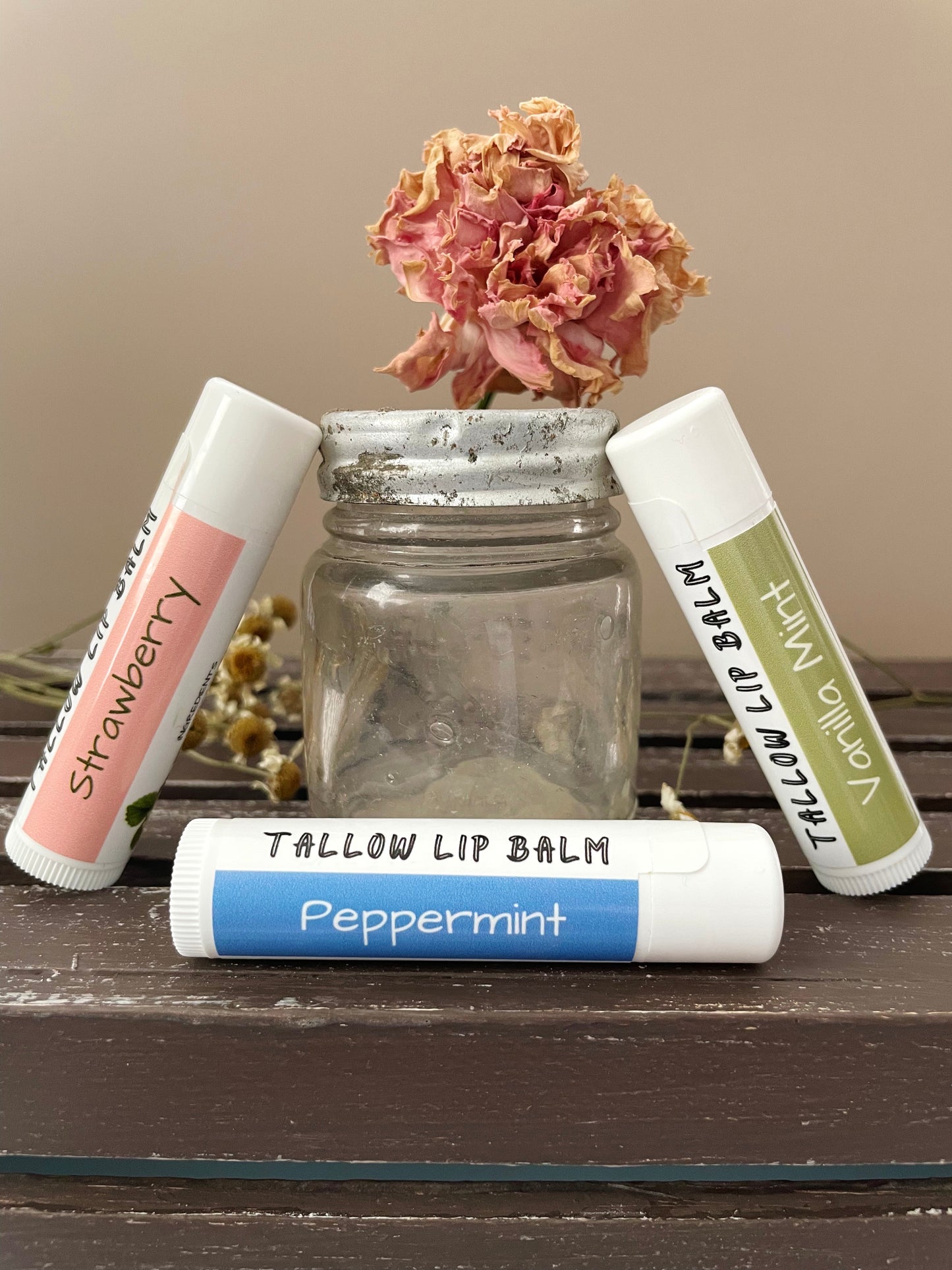 Tallow lip balm